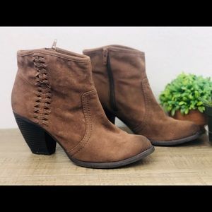 Fergalicious brown suede ankle boots